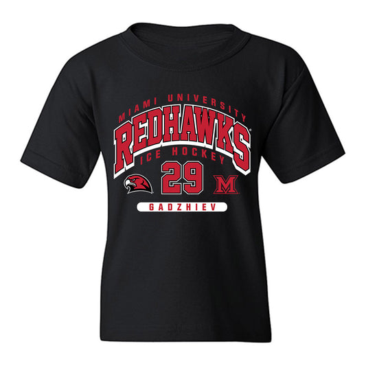 Miami of Ohio - NCAA Men's Ice Hockey : Shika Gadzhiev - Classic Fashion Shersey Youth T-Shirt-0
