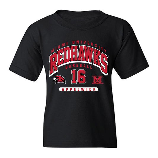 Miami of Ohio - NCAA Baseball : Evan Appelwick - Classic Fashion Shersey Youth T-Shirt-0
