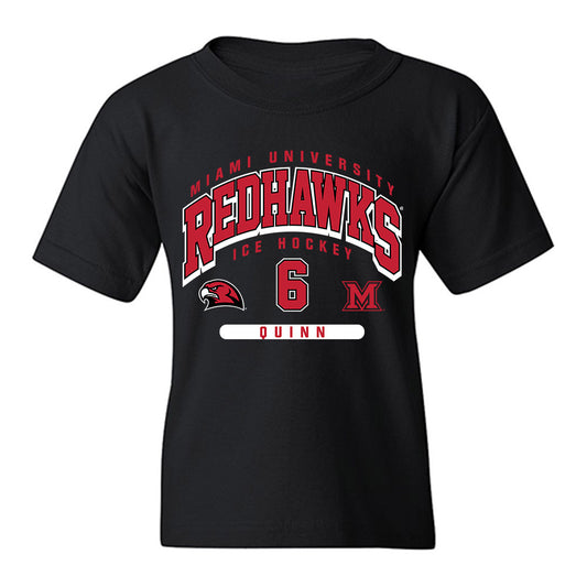Miami of Ohio - NCAA Men's Ice Hockey : Michael Quinn - Classic Fashion Shersey Youth T-Shirt-0