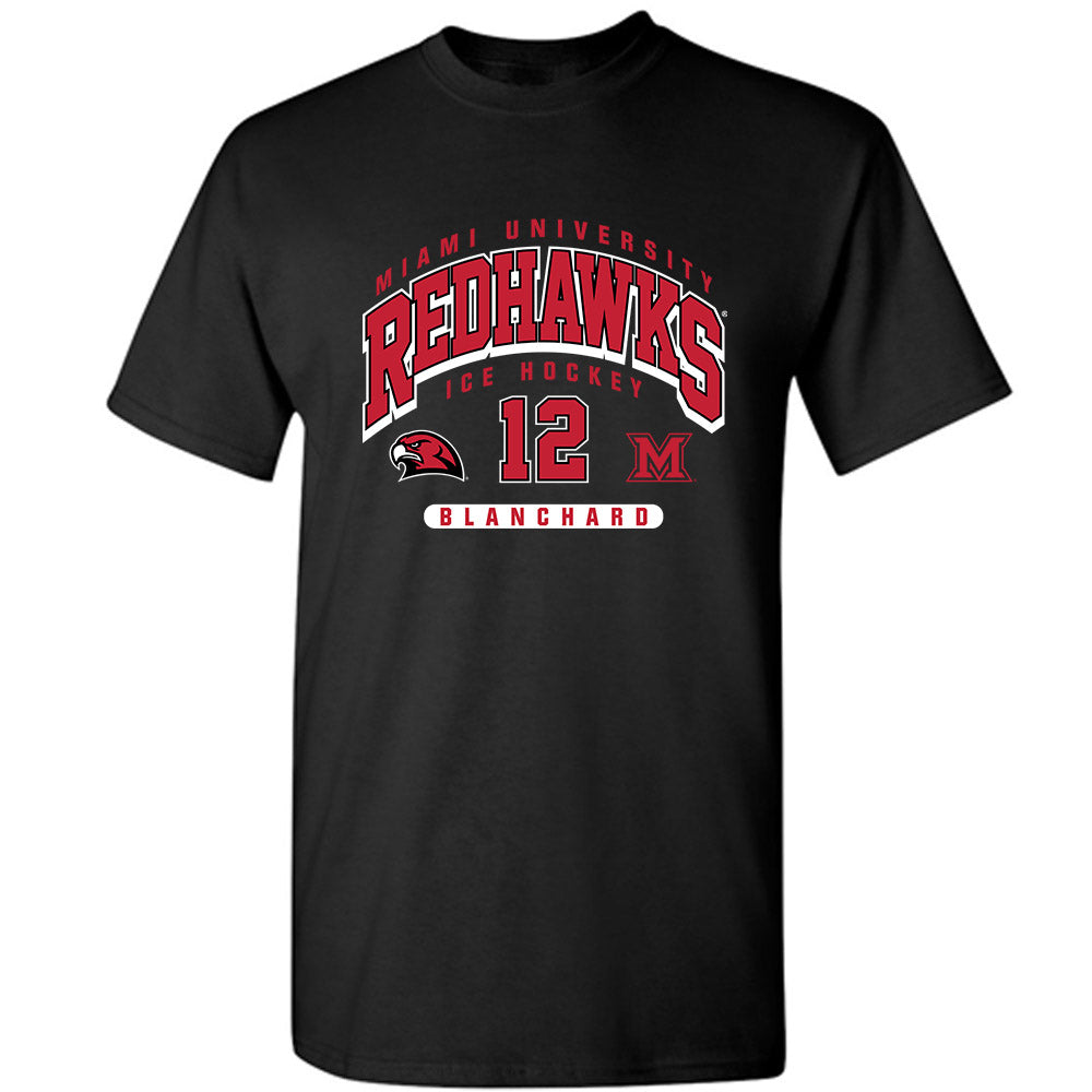 Miami of Ohio - NCAA Men's Ice Hockey : Chuck Blanchard - Classic Fashion Shersey T-Shirt-0