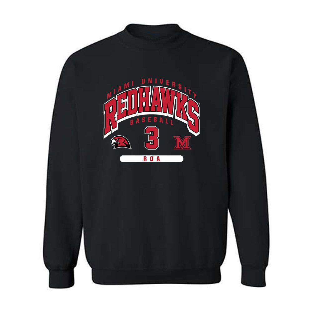 Miami of Ohio - NCAA Baseball : Christopher Roa - Classic Fashion Shersey Crewneck Sweatshirt-0