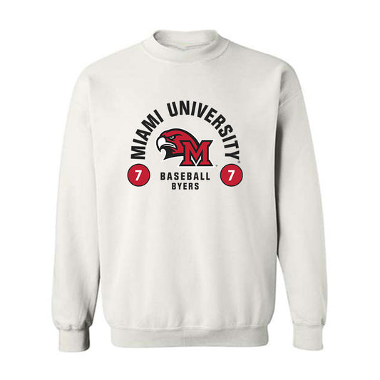 Miami of Ohio - NCAA Baseball : Carson Byers - Classic Fashion Shersey Crewneck Sweatshirt-0