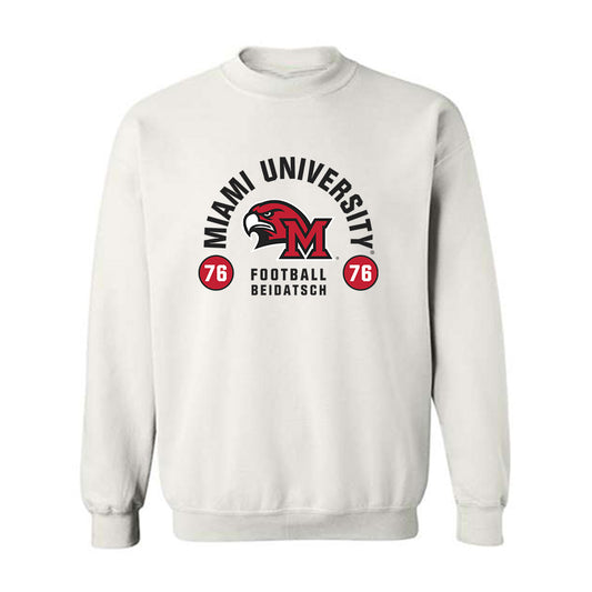 Miami of Ohio - NCAA Football : Brian Beidatsch - Classic Fashion Shersey Crewneck Sweatshirt-0