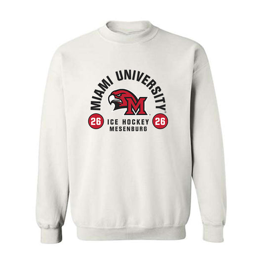 Miami of Ohio - NCAA Men's Ice Hockey : Blake Mesenburg - Classic Fashion Shersey Crewneck Sweatshirt-0