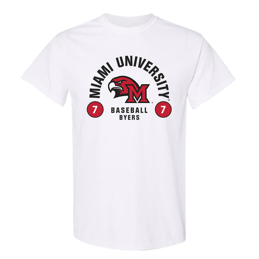 Miami of Ohio - NCAA Baseball : Carson Byers - Classic Fashion Shersey T-Shirt-0
