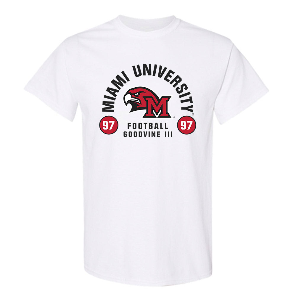 Miami of Ohio - NCAA Football : William Goodvine III - Classic Fashion Shersey T-Shirt-0