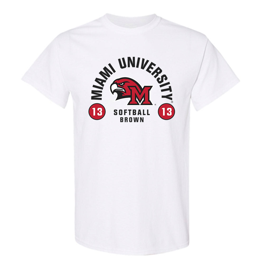 Miami of Ohio - NCAA Softball : Kendall Brown - Classic Fashion Shersey T-Shirt-0
