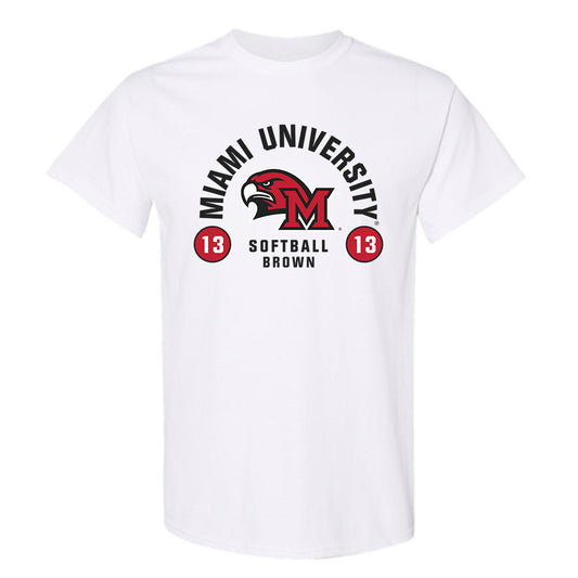 Miami of Ohio - NCAA Softball : Kendall Brown - Classic Fashion Shersey T-Shirt-0
