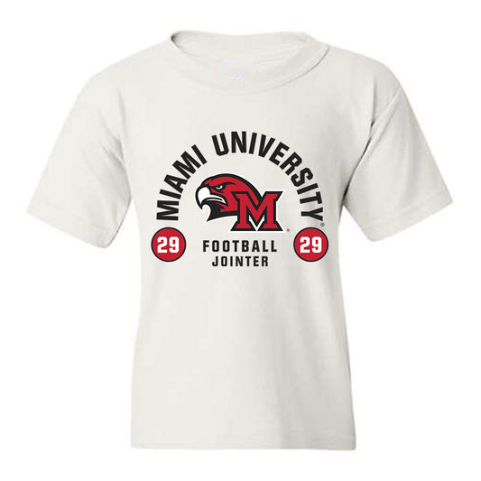 Miami of Ohio - NCAA Football : Easton Jointer - Classic Fashion Shersey Youth T-Shirt-0