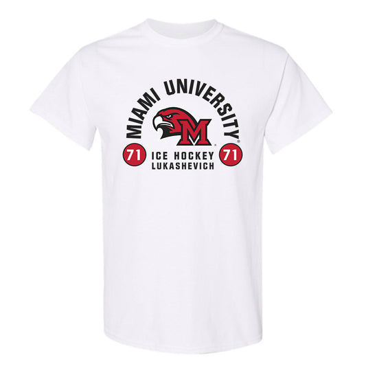 Miami of Ohio - NCAA Men's Ice Hockey : Vladislav Lukashevich - Classic Fashion Shersey T-Shirt-0