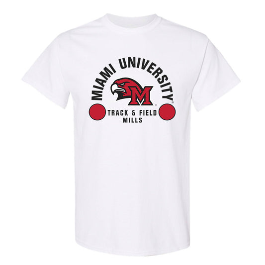 Miami of Ohio - NCAA Men's Track & Field : Julian Mills - Classic Fashion Shersey T-Shirt-0