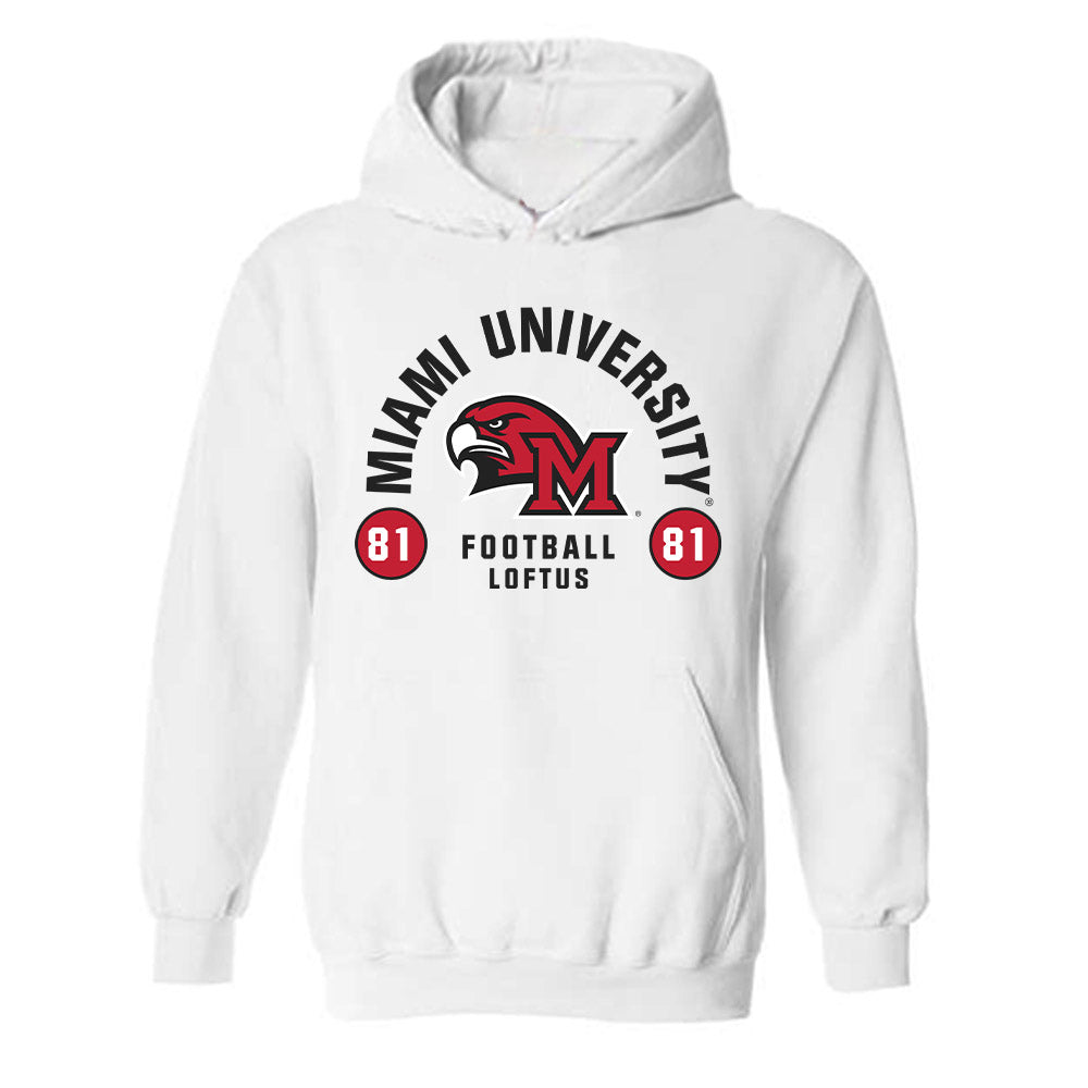 Miami of Ohio - NCAA Football : Brendan Loftus - Classic Fashion Shersey Hooded Sweatshirt-0