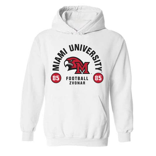 Miami of Ohio - NCAA Football : Trey Zvonar - Classic Fashion Shersey Hooded Sweatshirt-0