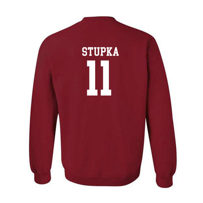 Miami of Ohio - NCAA Men's Ice Hockey : Justin Stupka - Classic Shersey Crewneck Sweatshirt-1
