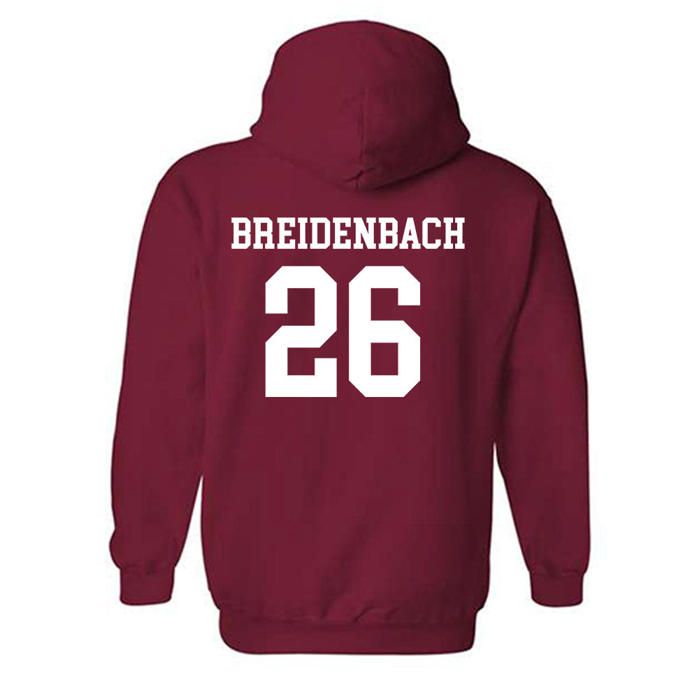Miami of Ohio - NCAA Baseball : Mason Breidenbach - Classic Shersey Hooded Sweatshirt-1