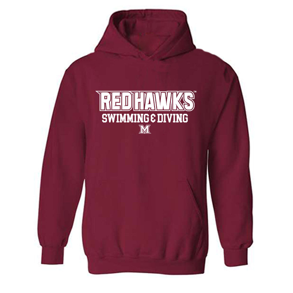 Miami of Ohio - NCAA Men's Swimming & Diving : Jensen Nelson - Classic Shersey Hooded Sweatshirt-0