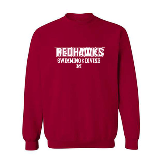 Miami of Ohio - NCAA Men's Swimming & Diving : Noam Kulbak - Classic Shersey Crewneck Sweatshirt-0