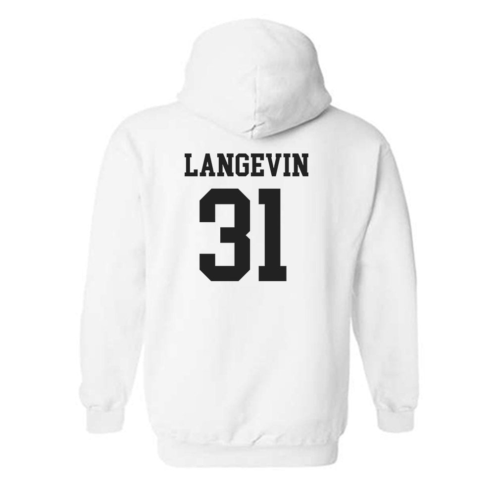 Miami of Ohio - NCAA Men's Ice Hockey : Mathis Langevin - Classic Shersey Hooded Sweatshirt-1