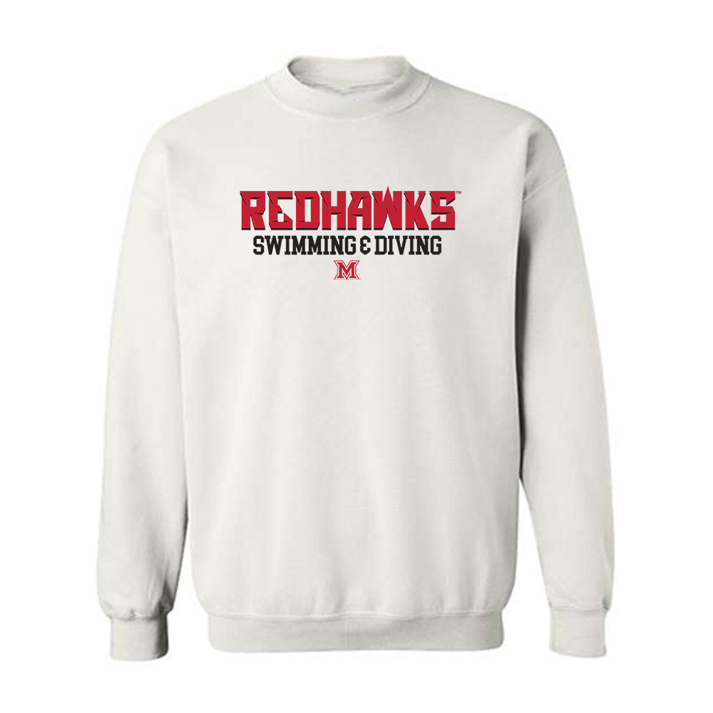 Miami of Ohio - NCAA Men's Swimming & Diving : John Zeidler - Classic Shersey Crewneck Sweatshirt-0