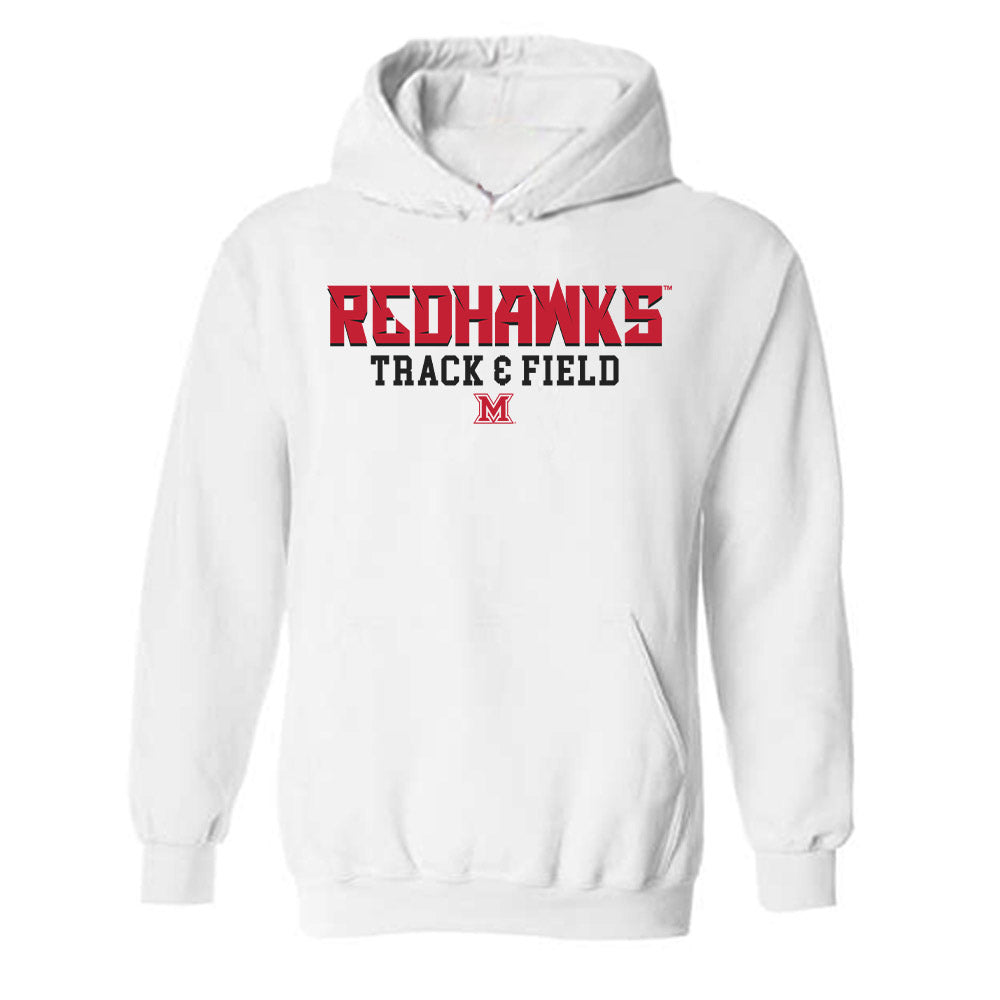 Miami of Ohio - NCAA Women's Track & Field : Elizabeth Poling - Classic Shersey Hooded Sweatshirt-0