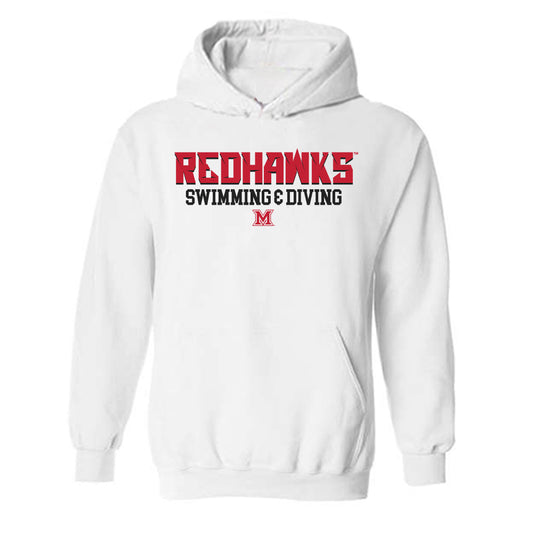 Miami of Ohio - NCAA Men's Swimming & Diving : Noam Kulbak - Classic Shersey Hooded Sweatshirt-0