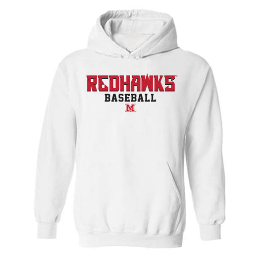 Miami of Ohio - NCAA Baseball : Christopher Roa - Classic Shersey Hooded Sweatshirt-0