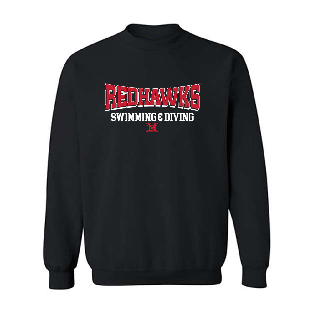 Miami of Ohio - NCAA Men's Swimming & Diving : John Zeidler - Classic Shersey Crewneck Sweatshirt-0