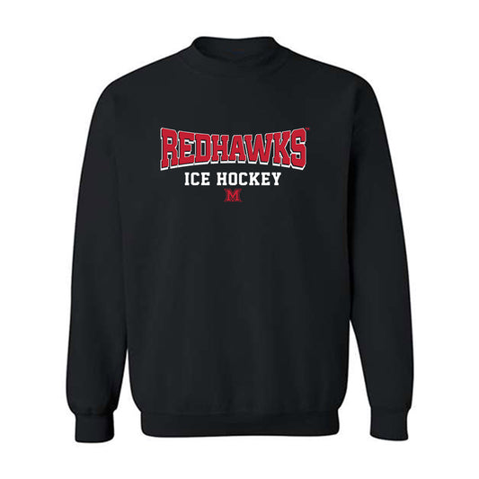 Miami of Ohio - NCAA Men's Ice Hockey : Matous Kucharcik - Classic Shersey Crewneck Sweatshirt-0
