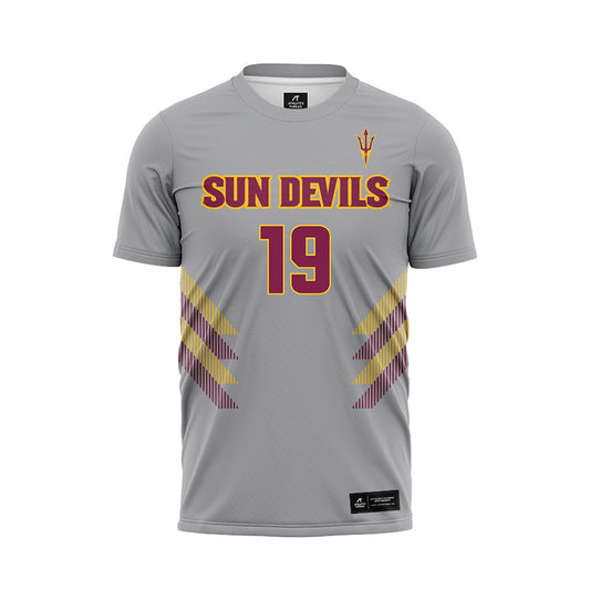 Arizona State - NCAA Women's Soccer : Sierra Bergen - Grey Soccer Jersey-0