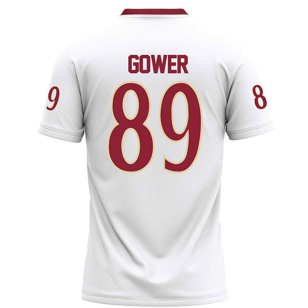 Elon - NCAA Football : Braden Gower - White Football Jersey-1