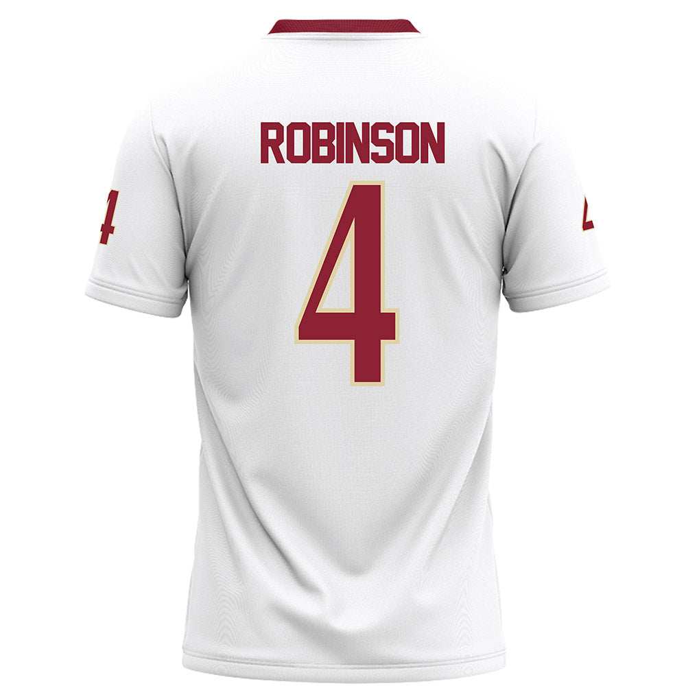 Elon - NCAA Football : Josiah Robinson - White Football Jersey-1