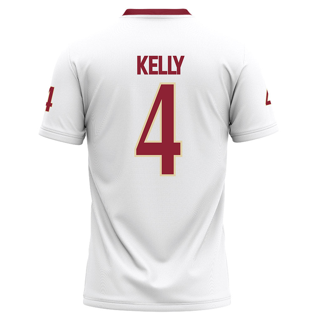 Elon - NCAA Football : Nhycer Kelly - White Football Jersey-1