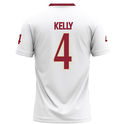 Elon - NCAA Football : Nhycer Kelly - White Football Jersey-1