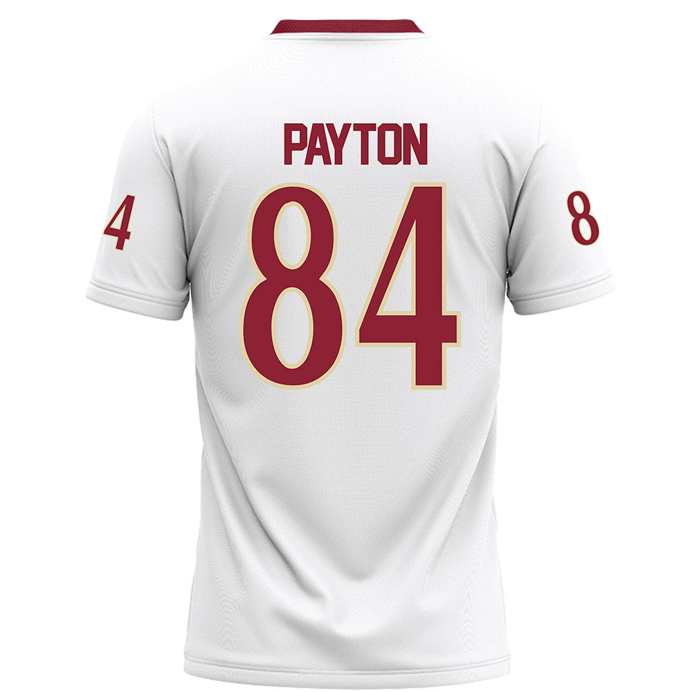 Elon - NCAA Football : Josiah Payton - White Football Jersey-1