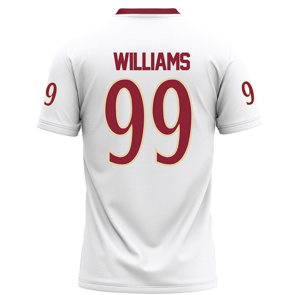 Elon - NCAA Football : Geren Williams - White Football Jersey-1