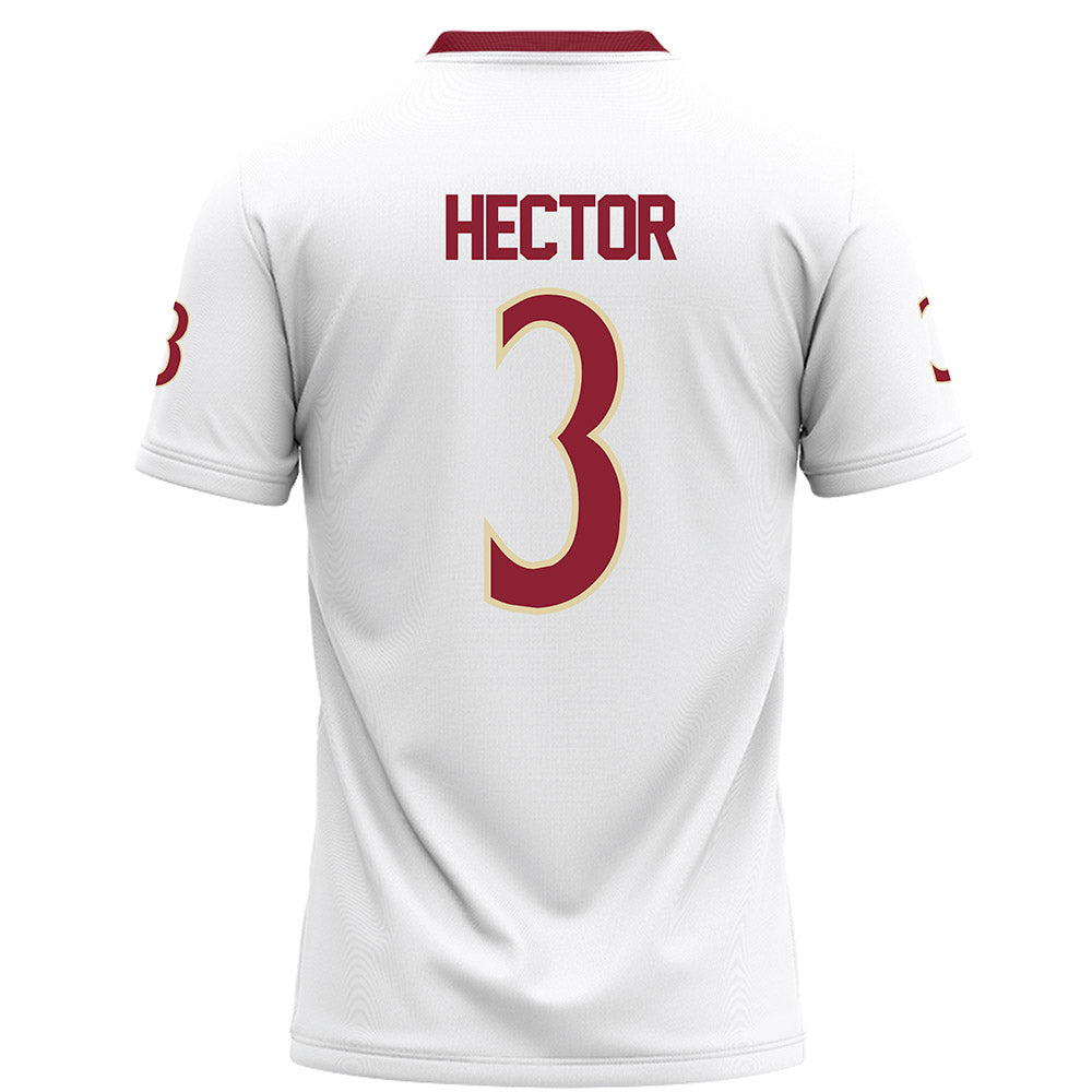 Elon - NCAA Football : Cj Hector - White Football Jersey-1