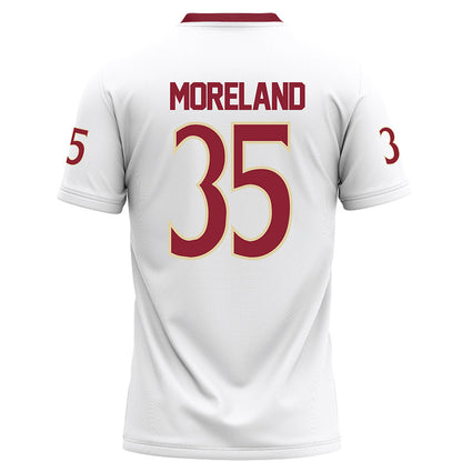 Elon - NCAA Football : Owen Moreland - White Football Jersey-1