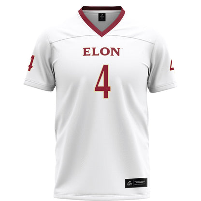 Elon - NCAA Football : Josiah Robinson - White Football Jersey-0