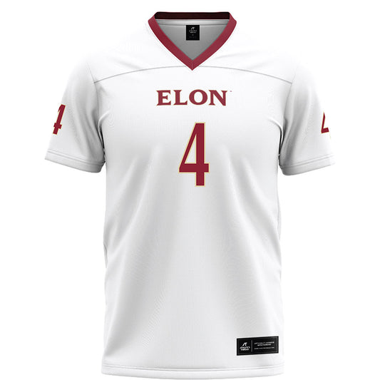 Elon - NCAA Football : Josiah Robinson - White Football Jersey-0