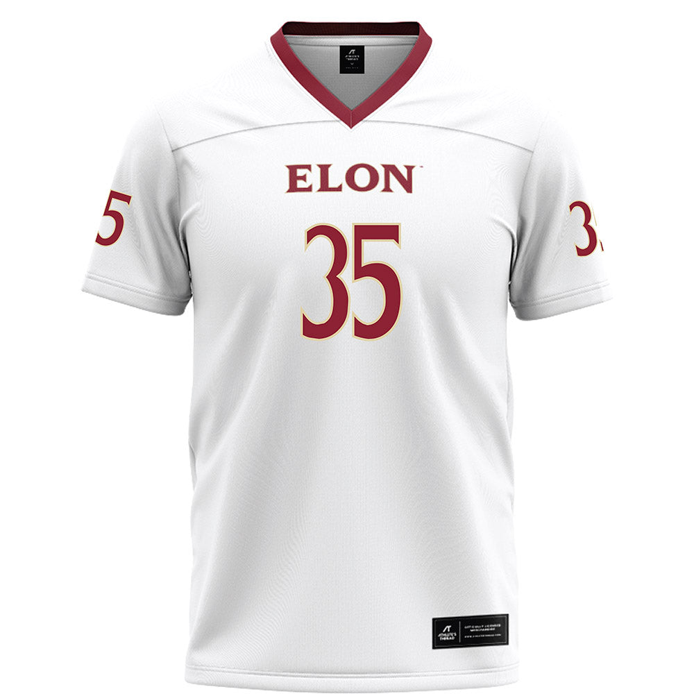 Elon - NCAA Football : Owen Moreland - White Football Jersey-0