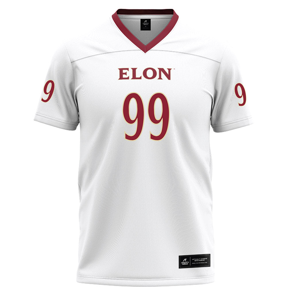 Elon - NCAA Football : Geren Williams - White Football Jersey-0