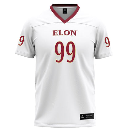 Elon - NCAA Football : Geren Williams - White Football Jersey-0