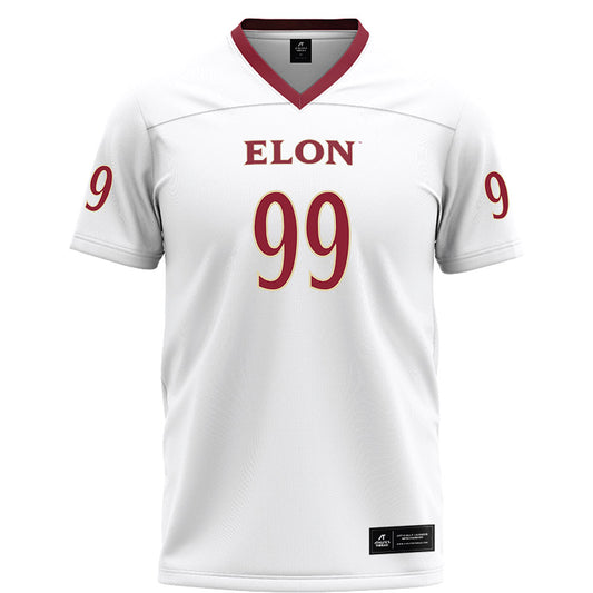 Elon - NCAA Football : Geren Williams - White Football Jersey-0
