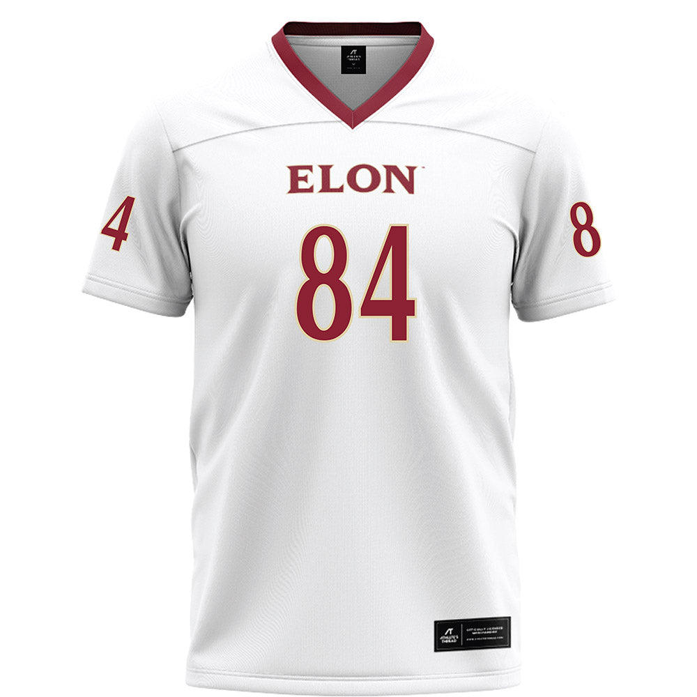 Elon - NCAA Football : Josiah Payton - White Football Jersey-0