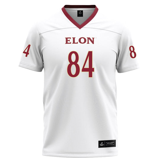 Elon - NCAA Football : Josiah Payton - White Football Jersey-0