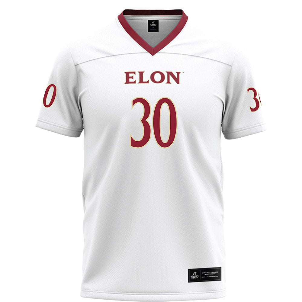 Elon - NCAA Football : Cason Jones - White Football Jersey-0