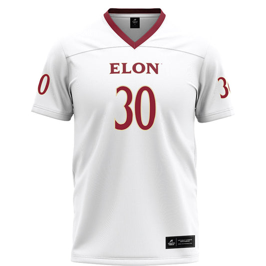 Elon - NCAA Football : Cason Jones - White Football Jersey-0