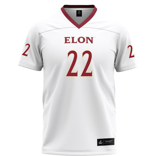 Elon - NCAA Football : Kamerin McDowell-Moore - White Football Jersey-0