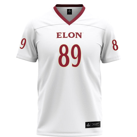 Elon - NCAA Football : Braden Gower - White Football Jersey-0