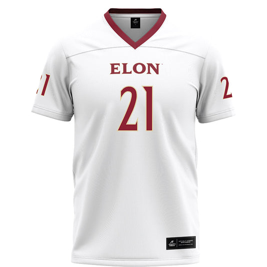 Elon - NCAA Football : Derek Hite - White Football Jersey-0